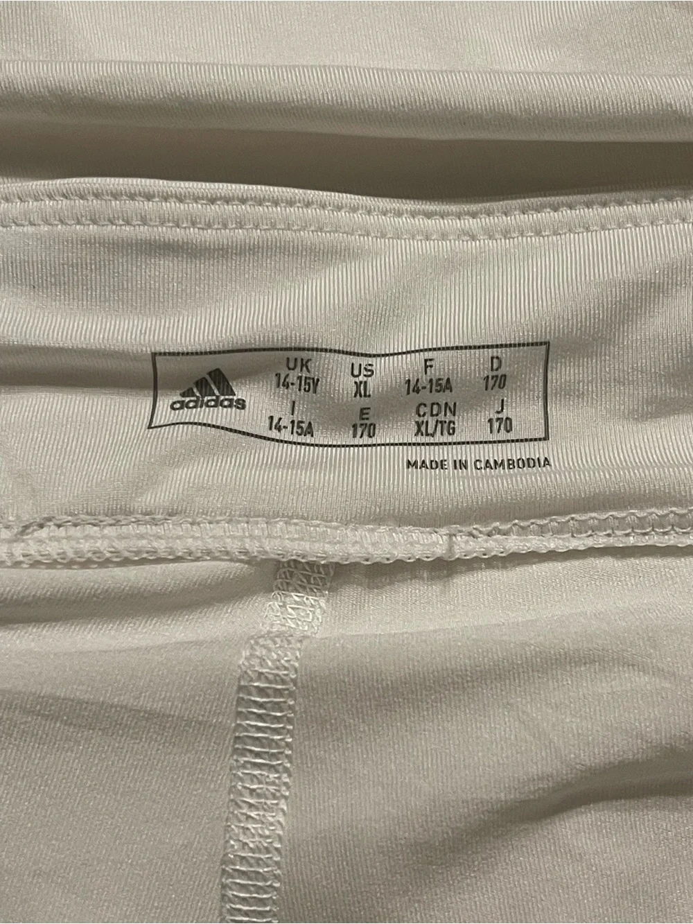 Adidas Girls XL White Golf Skort Tiered Ruffle Tennis Skirt Shorts Athletic - Picture 7 of 11